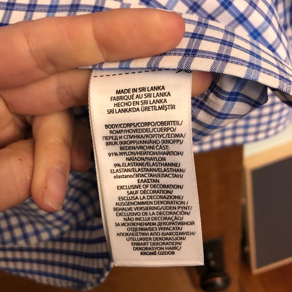 NWOT Men's Ralph Lauren slim Fit Performance Plaid Button Down Shirt SMALL - Picture 4 of 6